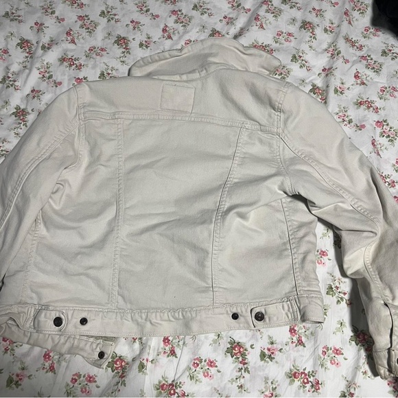 Cream Levi Denim Wool Jacket - Picture 2 of 3